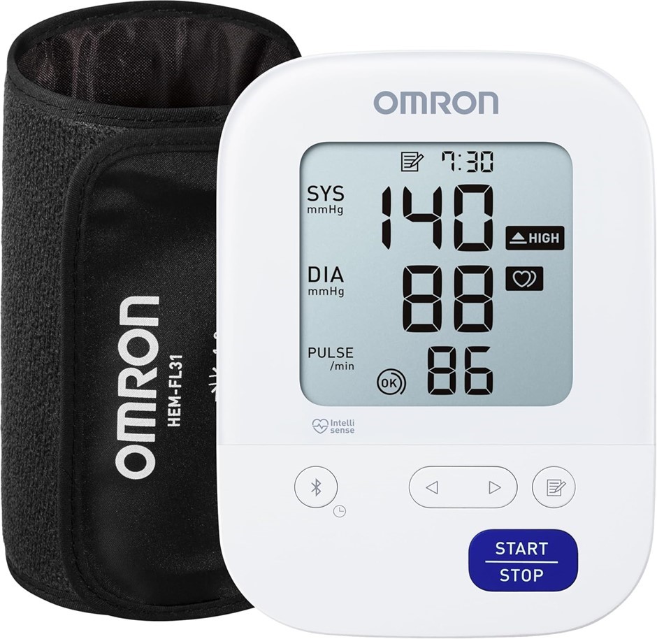 OMRON HEM7156T Blood Pressure Monitor – IntelliWrap Cuff, 360° Accuracy, Du