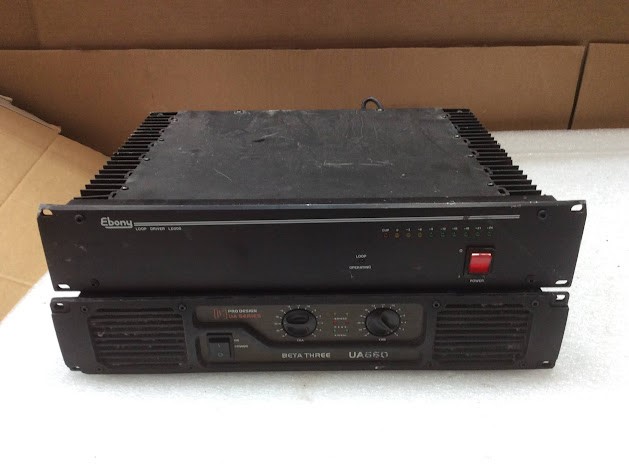Beta Three UA660 Power Amplifier&Ebony LD200 Loop Driver (Lot of 2)