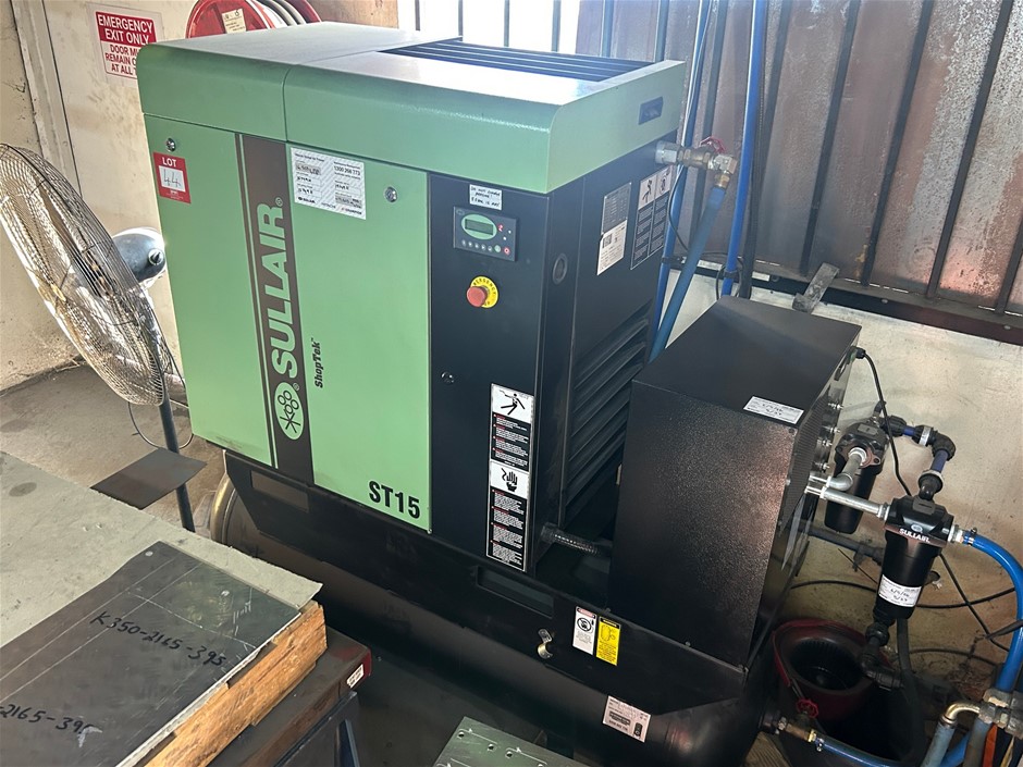 2021 Sullair Air Compressor ST1508AC Plant & 2024 Sullair O24 Air Dryer