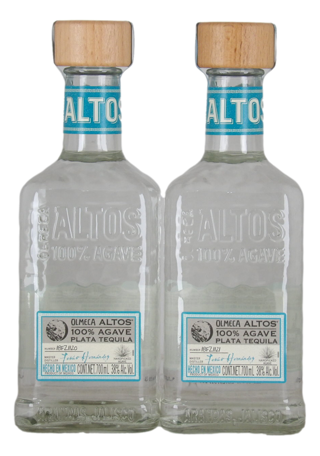 Olmeca Altos Plata Tequila (2x 700mL) Mexico