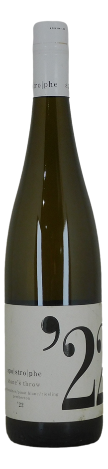Apostrophe Stones Throw Gewurtz Blanc 2022 (5x 750mL). WA.