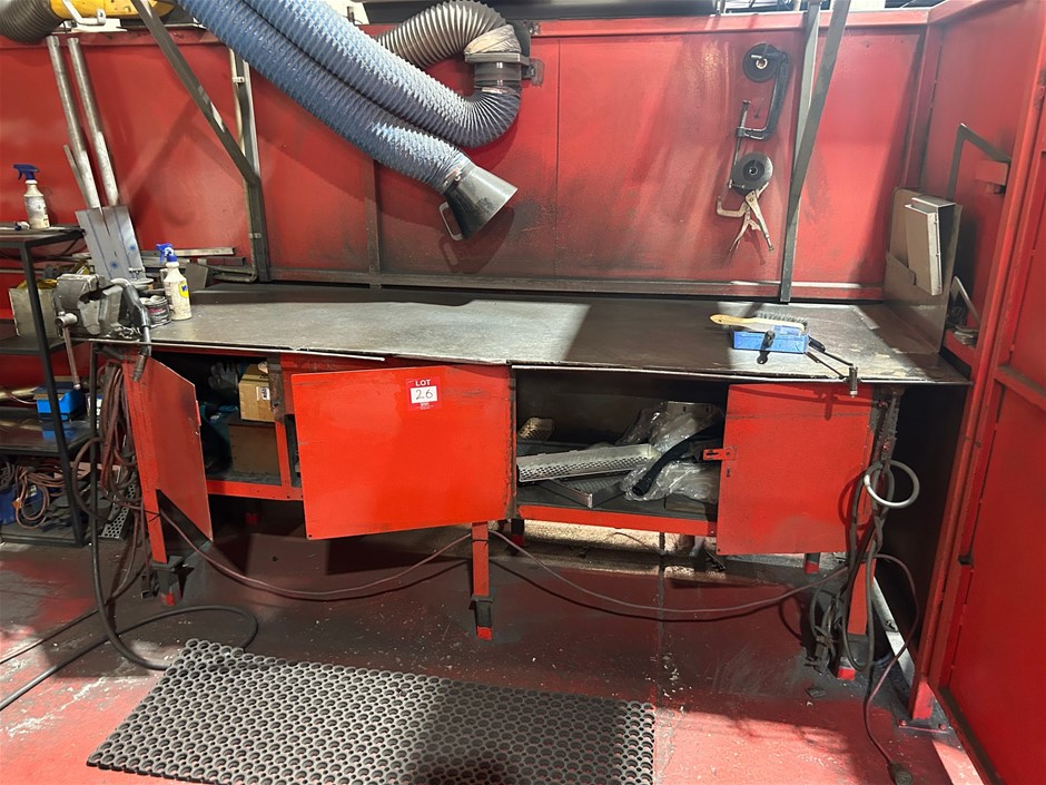 Steel Welders Bench with Irwin No. 4 Vice
