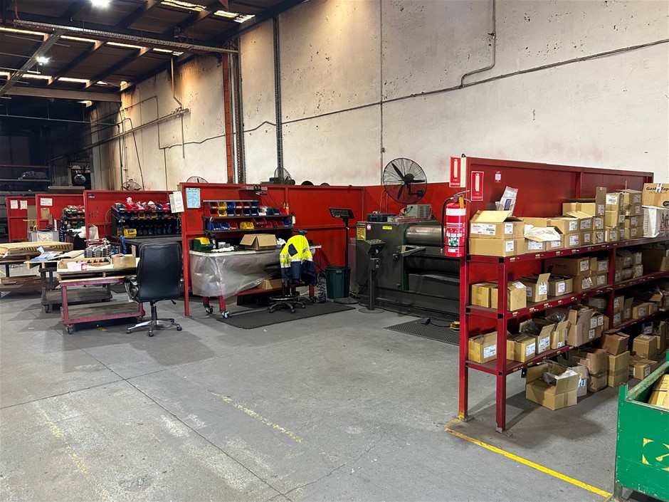 4x Open Bay Steel Fabricated Work Bays