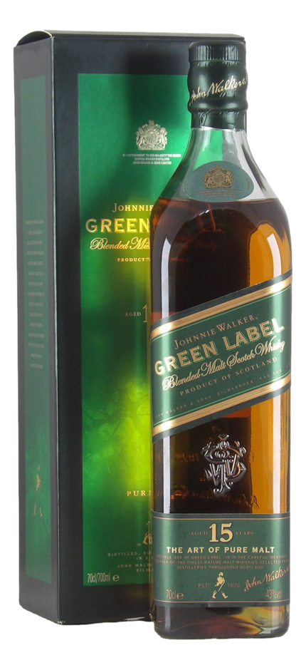 Johnnie Walker Green Label 15 Year Blended Scotch Whisky (1x 700mL)Scotland