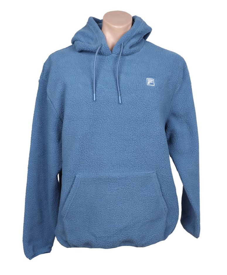 FILA Men's Carlo Sherpa Hoodie, Size XL, Coronet Blue (418), 241264.