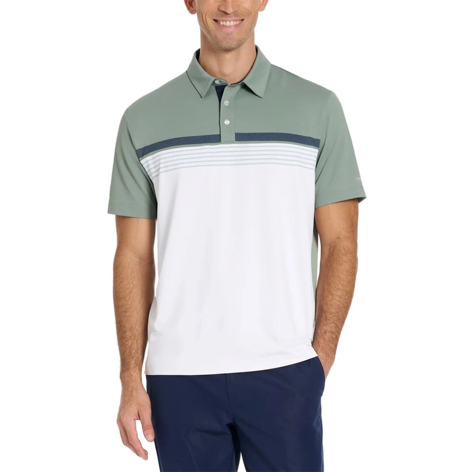 TED BAKER Men's Golf Polo, Size M, Wicking & Quick Dry, Green. NB: pen mark