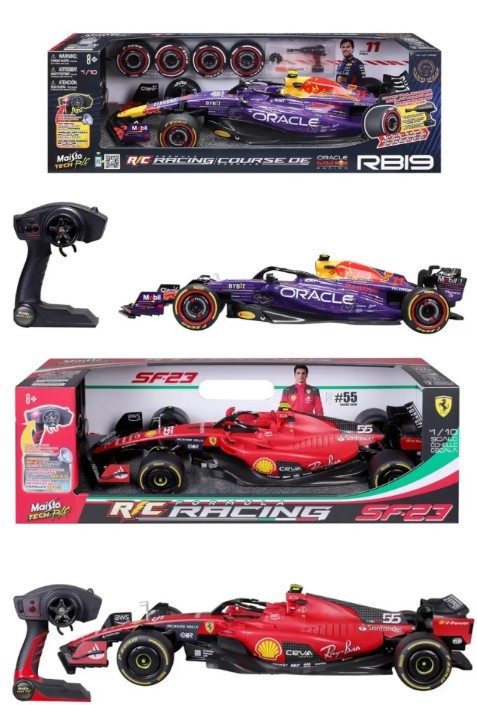 BUNDLE of MAISTO 1:10 Formula 1 Racing RC Ferrari Carlos Sainz #55 + MAISTO