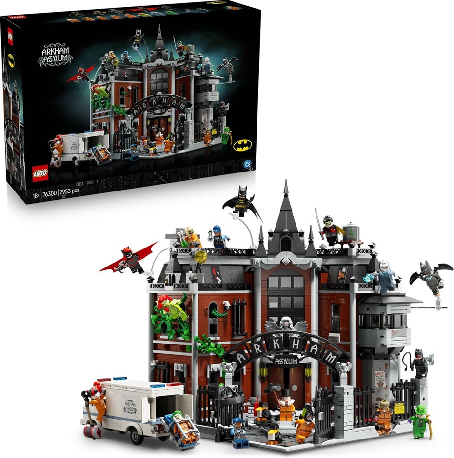 LEGO DC Batman™ Arkham Asylum™ 76300 Collectible Super-Hero Building Set wi