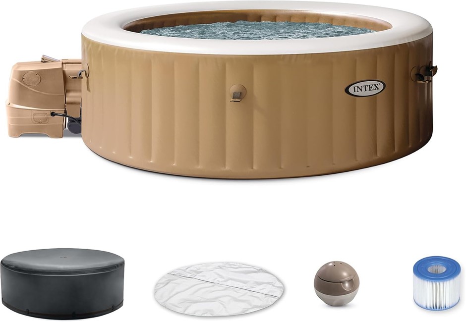 INTEX 28427EP PureSpa - PureSpa Bubble Massage Spa Set: Includes Energy Eff