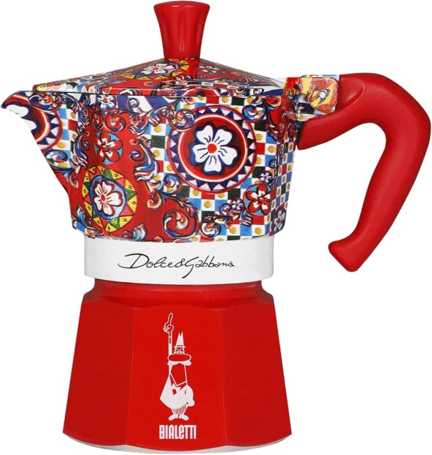 BIALETTI Dolce&Gabbana Sicilian Cart Moka Express Coffee Maker, 250ml.