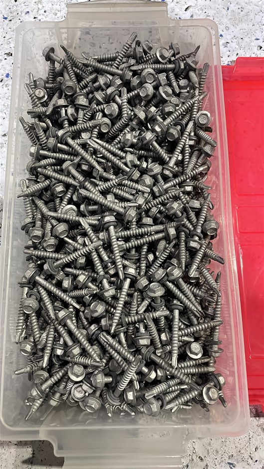 1000 Pack Otter 14-10 x 50mm Hex Self Drilling Screw Class 4 Galvanized