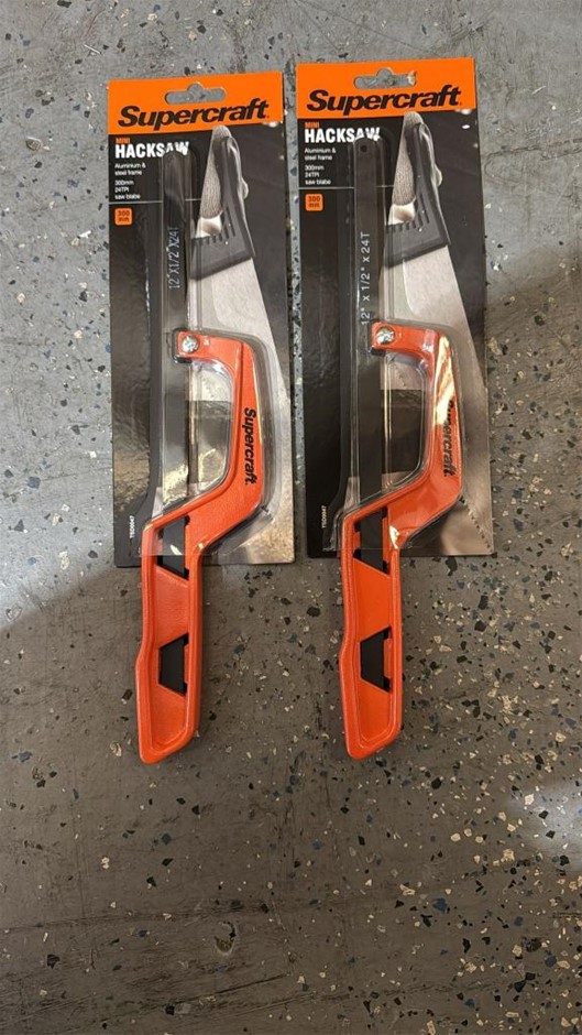 (2 Mini Hacksaws) - Supercraft Mini Soft Grip Hacksaw Twin Pack