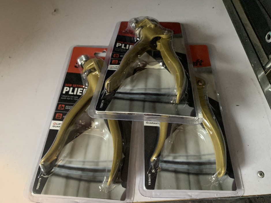 3 x Supercraft Saw Setting Pliers (Unused)