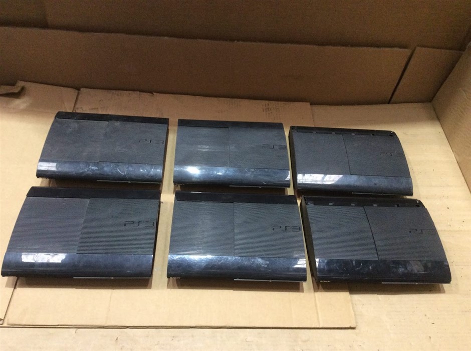 Sony PlayStation 3 Super Slim CECH-4002C Video Game Consoles (Lot Of 6)