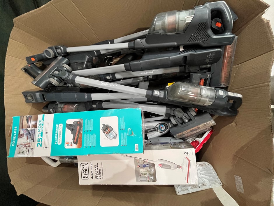 25 x Assorted BLACK + DECKER Vacuums. NB: Minor Use, Some are Missing the C