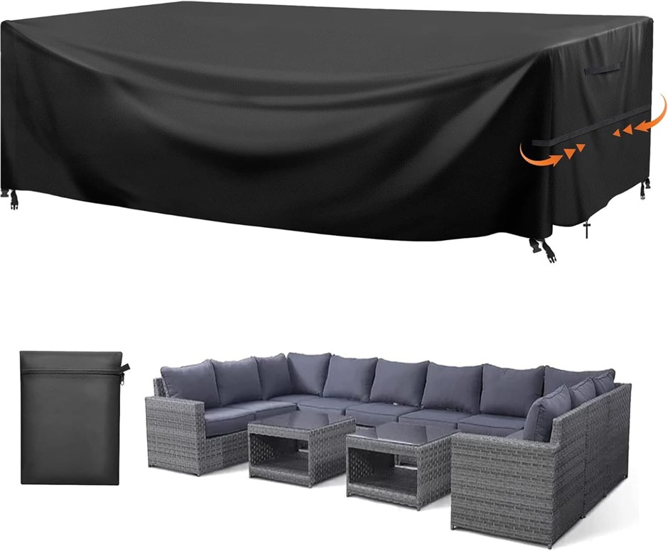 GARPROVM Outdoor Patio Furniture Cover, Waterproof Patio Set Table Cover, R