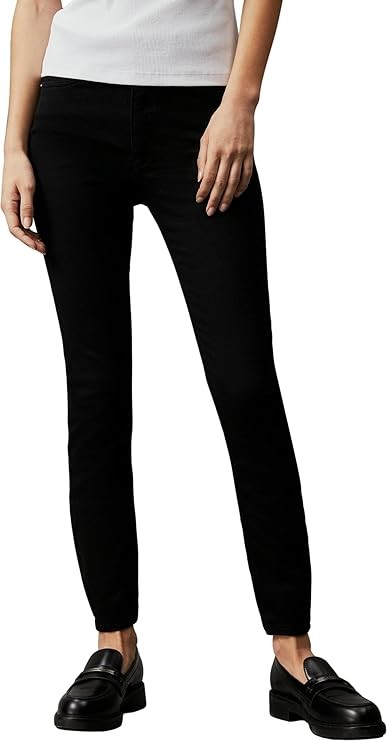 CALVIN KLEIN JEANS Women's High Rise Skinny Jeans, Size 31, Denim Black, J2