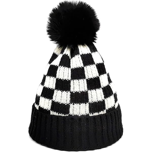 CUGLOG Changbai Checker Beanie, Black & White, K019-WHTBLK. Buyers Note -