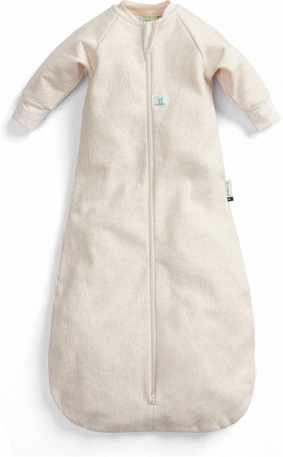 ERGOPOUCH 1.0 TOG Sleeping Bag with Sleeves, 3-12 Months, Oatmeal Marle Pri