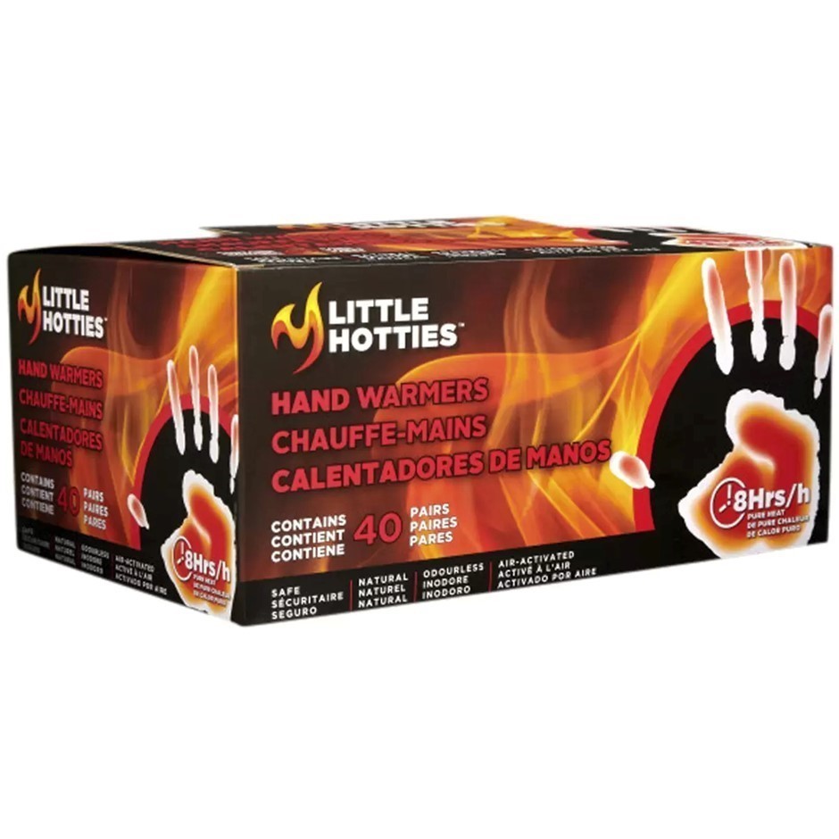 LITTLE HOTTIES Hand Warmer, 40 Pairs. NB: damaged outer packaging and some