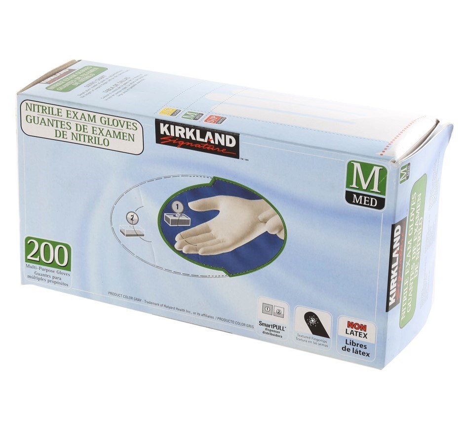 2 x Pack of 200pc SIGNATURE Nitrile Exam Gloves, Size M. N.B: Damaged packa