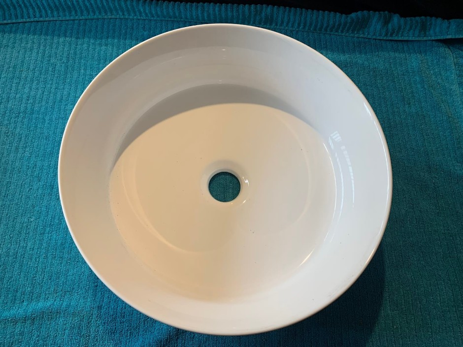 1 x Sirca Inset Basin, White (Unused)