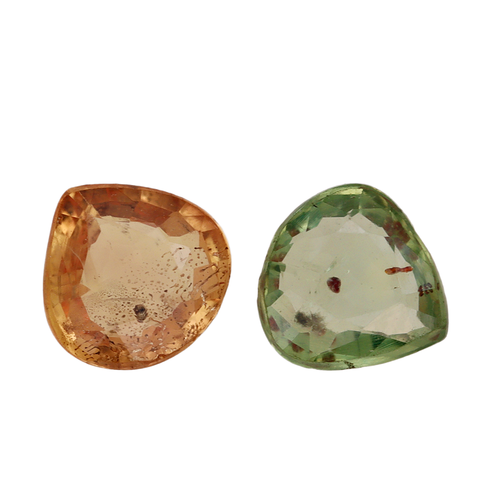 1.50 Carats Green & Orange Sapphire