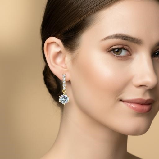 2.0ctw GRA Moissanite white Brilliant Cut 925 Sterling Silver Earring