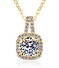 1.0ct GRA Moissanite white Brilliant Cut 925 Sterling Silver Pendant