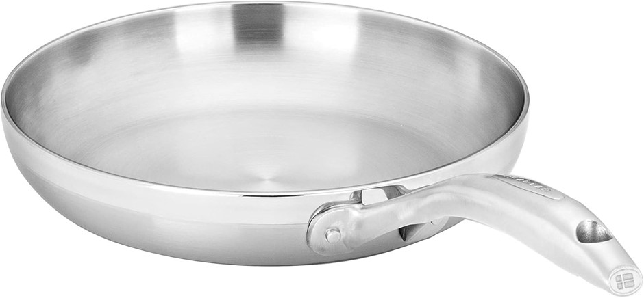 SCANPAN Clad 5 Stainless Steel Fry Pan, 26 cm Diameter. NB: Used. <b>Import