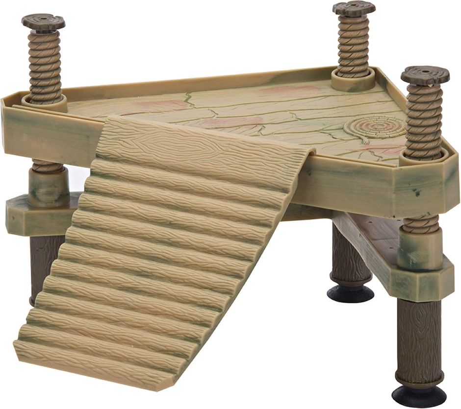 PENN PLAX Small Turtle Pier Reptology (18.39 x 15.19 x 14.61 cm)