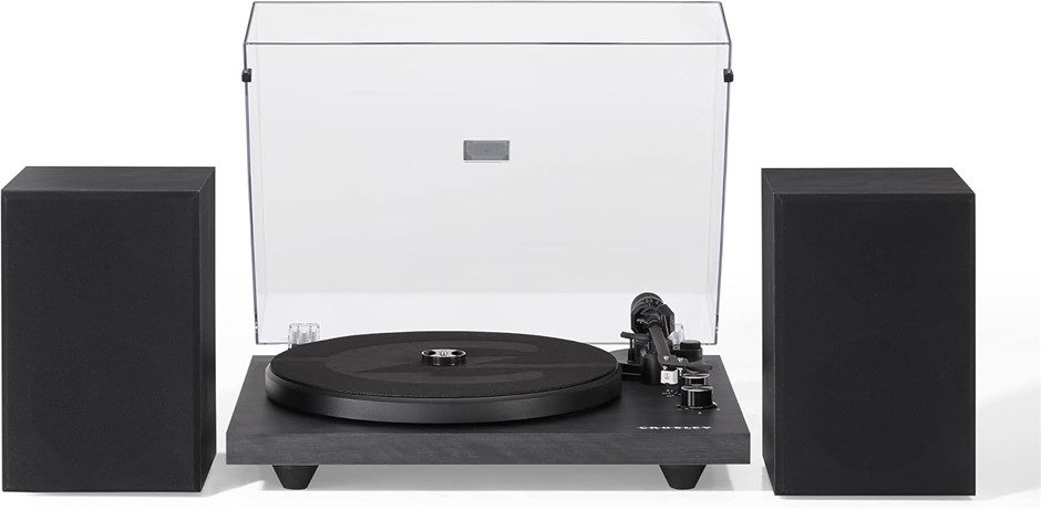 CROSLEY C62 Shelf System - Black (C62C-BK4). NB: Minor Use, Missing Needle,