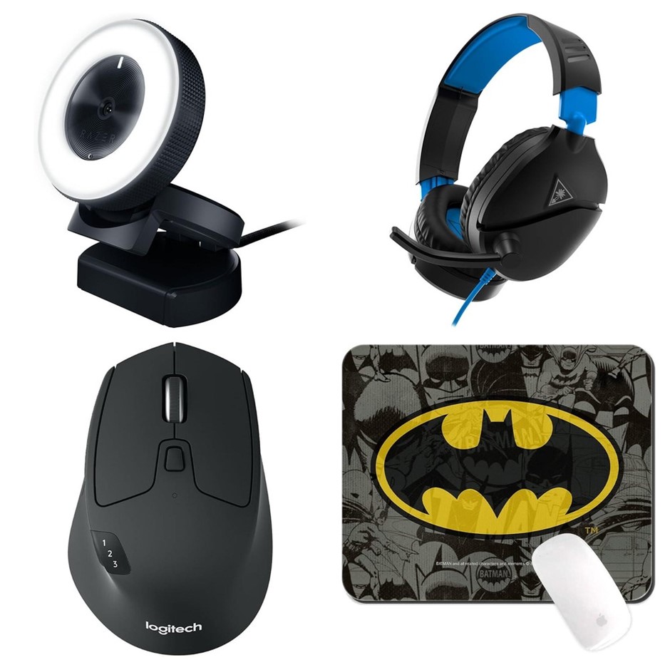 4 x Gaming Accessories. 1 x RAZER Kiyo Streaming Webcam. 1 x TURTLE BEACH R