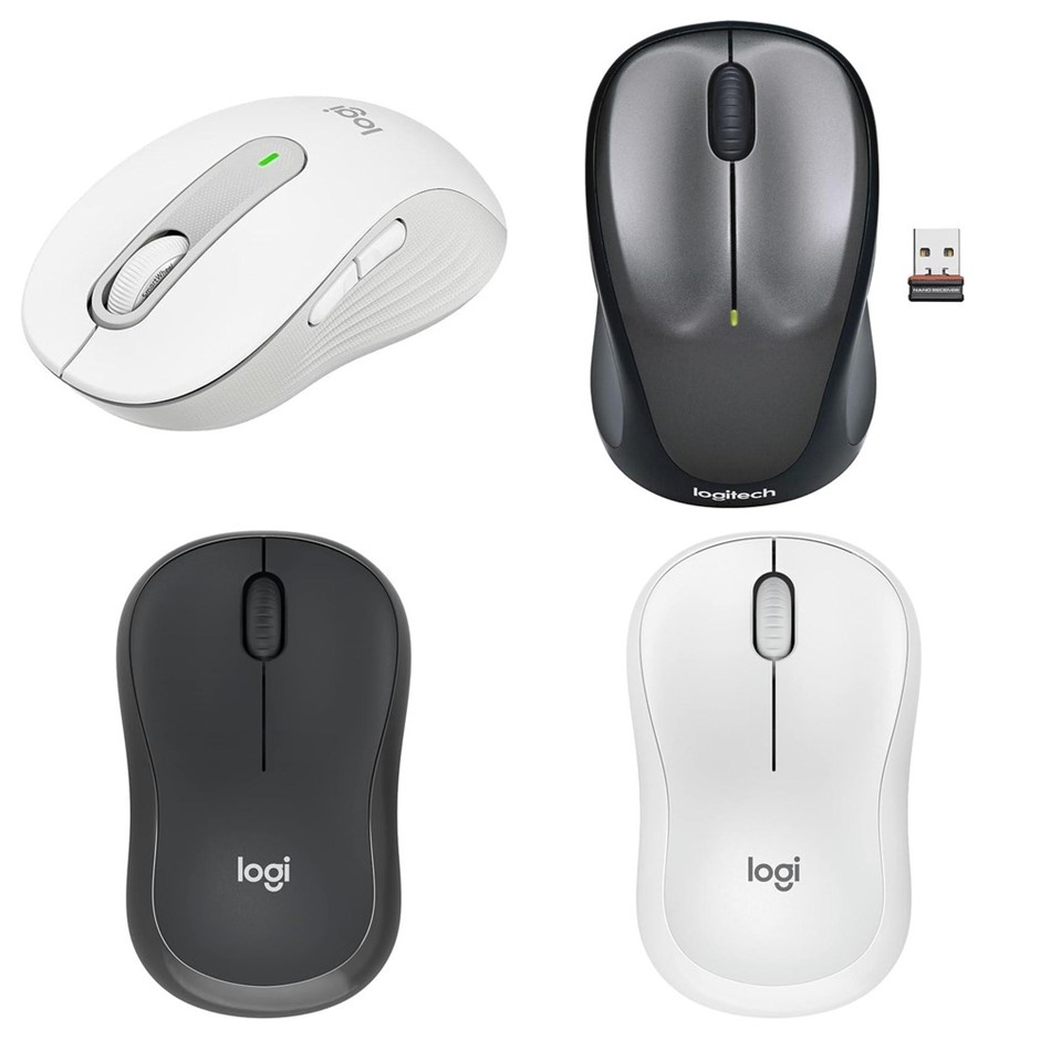 4 x Wireless LOGITECH Mice. 1 x LOGITECH Signature M650 Offwhite. 1 x LOGIT