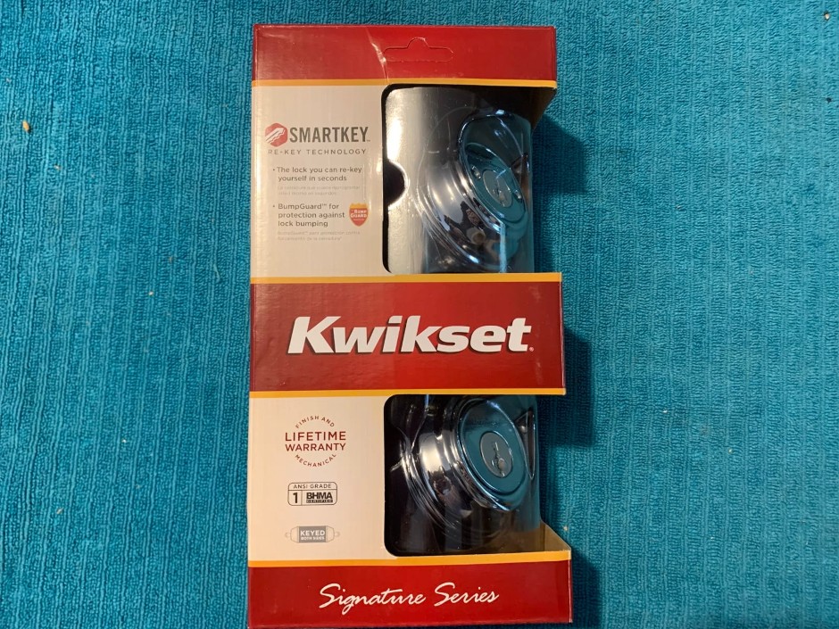 4 x Kwikset Smart Key Double Cylinder Deadbolts (Unused)