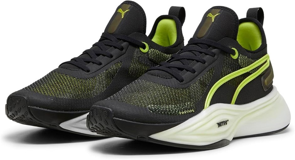 PUMA Men's PWR Nitro Squared Neo Force Sneaker, US11/EU44.5, Black/Lime Squ