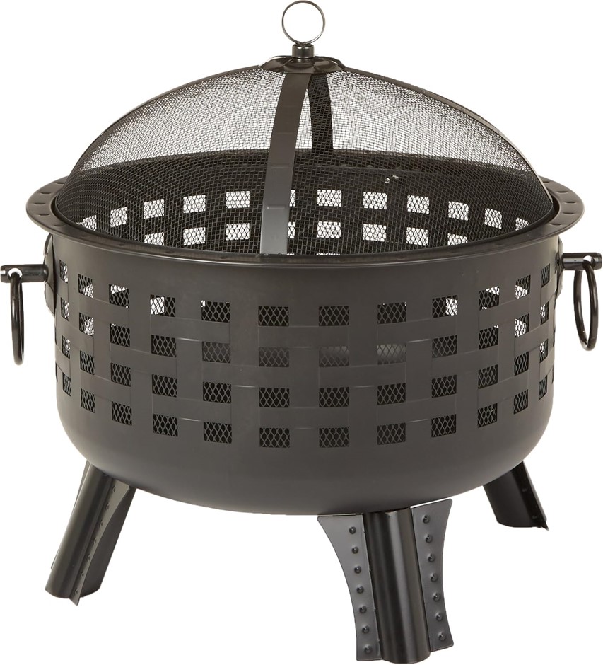 Amazon Basics 61cm Steel Round Lattice Fire Pit
