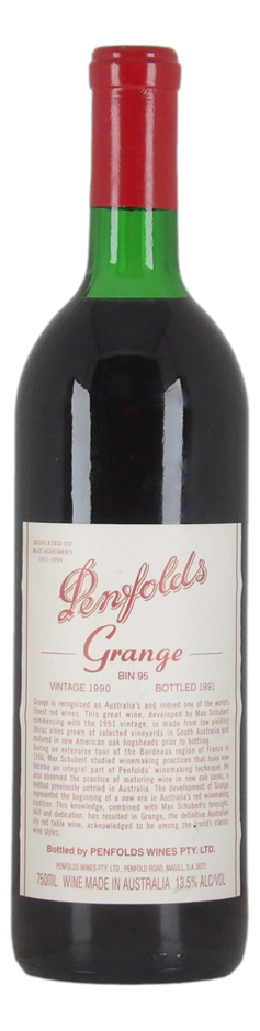 Penfolds Bin 95 Grange 1990 (1x 750mL), SA.