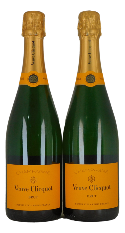 Veuve Clicquot Brut NV Yellow Label Champagne (2x 750mL), France.
