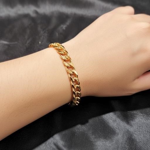 18k Italy Stamped Rose Gold Filled Cuban Bracelet-Quality Guarantee-19cm