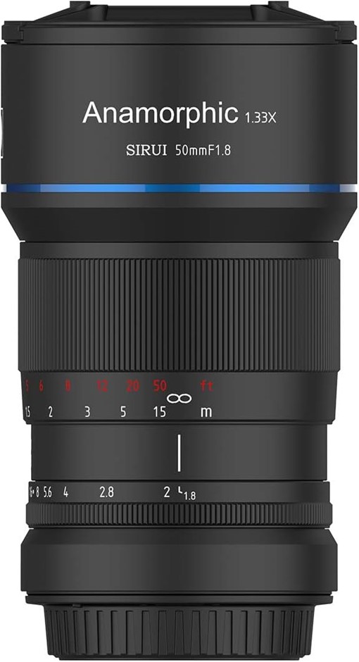 SIRUI 50mm F1.8 1.33X APS-C Anamorphic Cine Lens (E Mount) for a6400 / FX30