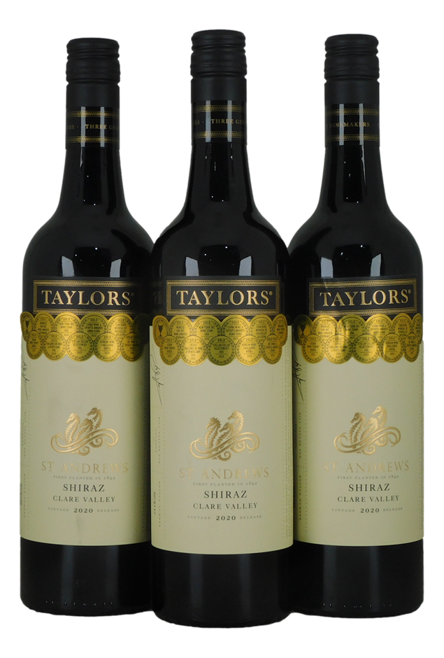 Taylors St Andrews Shiraz 2020 (3x 750mL), Clare Valley