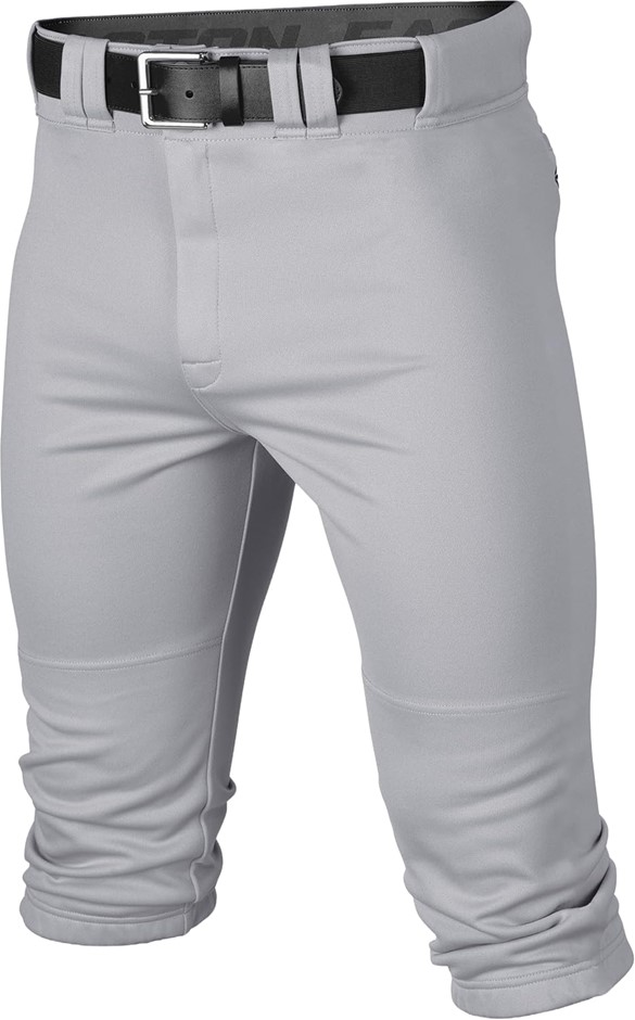 EASTON Rival+ Knicker Baseball Pant, Size Youth (25"-27"), Grey / Black,