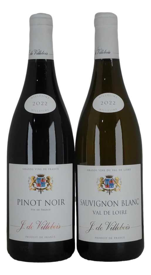 Mixed J De Villebois 2022 Wine Pack (2x 750mL), France.