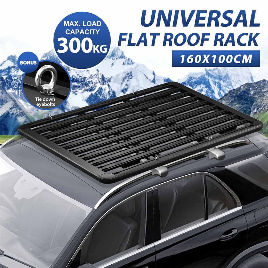 Universal Heavy Duty Aluminium Car Roof Rack Cargo Platform 160x100cm 300kg