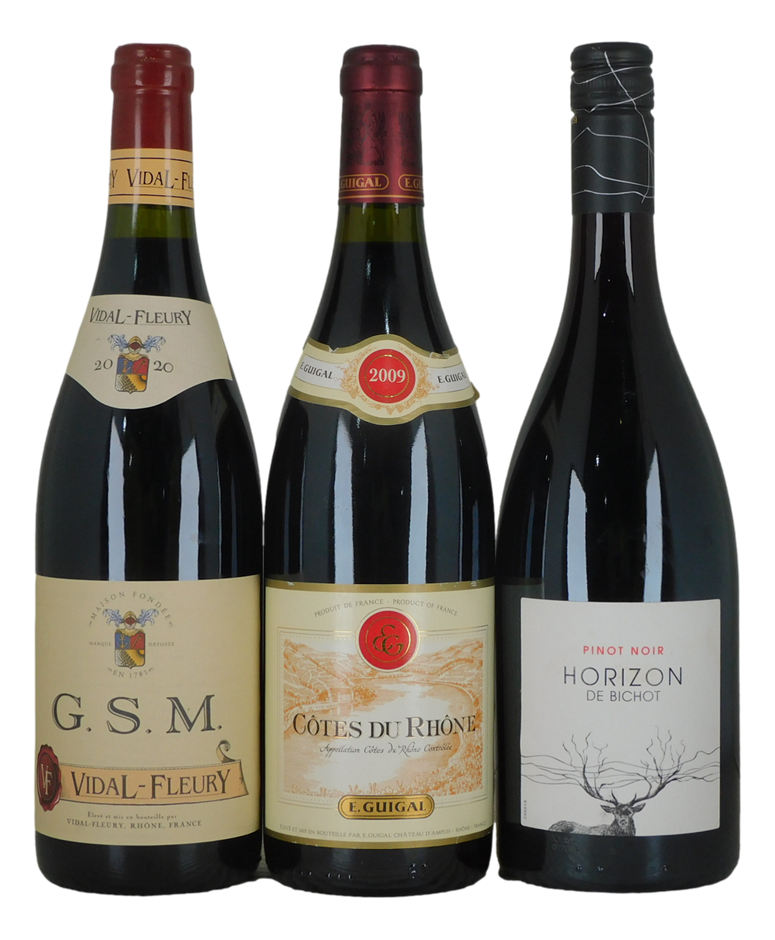 Mixed Red French Wine Pack (3x 750mL)