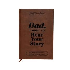 Leather-Wrapped Hardcover Book with Black Gold Plated Foil Lettering