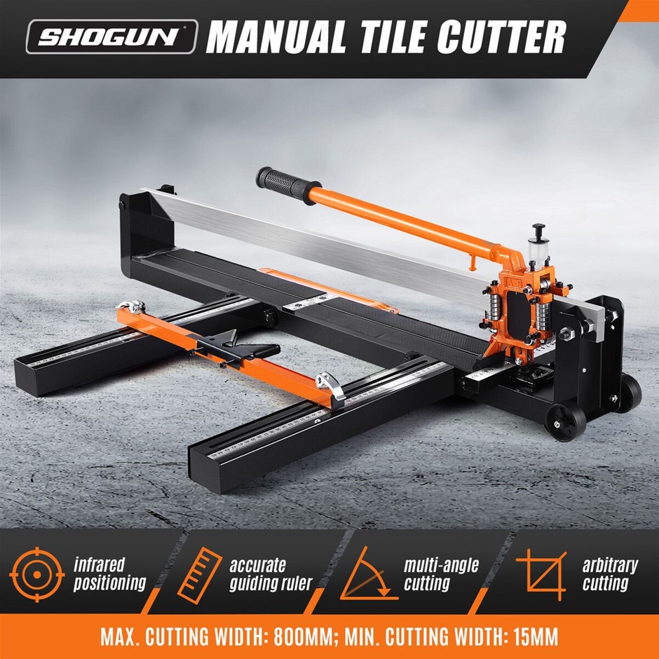 SHOGUN 800mm Manual Tile Cutter Laser Guide for Porcelain & Ceramic