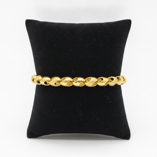 18KGF/ITALY yellow Gold Filled bracelet(stamped 18KGF/ITALY)-Bonus Gift