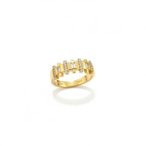 22K/Italy Gold Filled Ring(stamped 22K/Italy) 8US-Bonus Gift